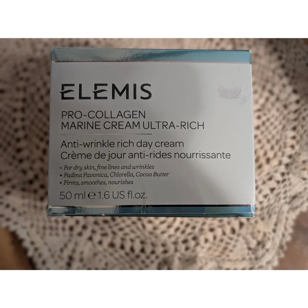 NIB ELEMIS Pro-Collagen Marine Cream Ultra-Rich Anti-Wrinkle Day Cream 1.6oz